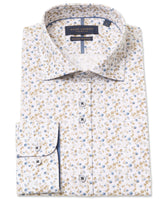 Small Leaf and Stem Print Shirt